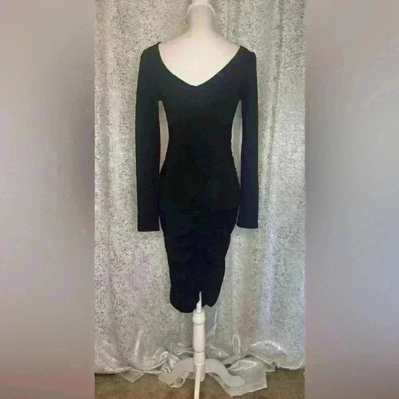 NWOT Black jersey cut out dress. - Picture 3 of 3